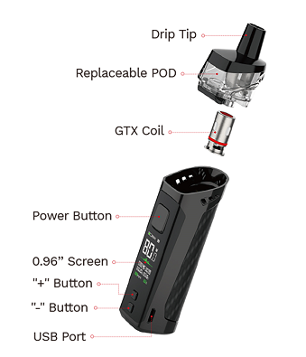 How to change VAPORESSO PM80 settings