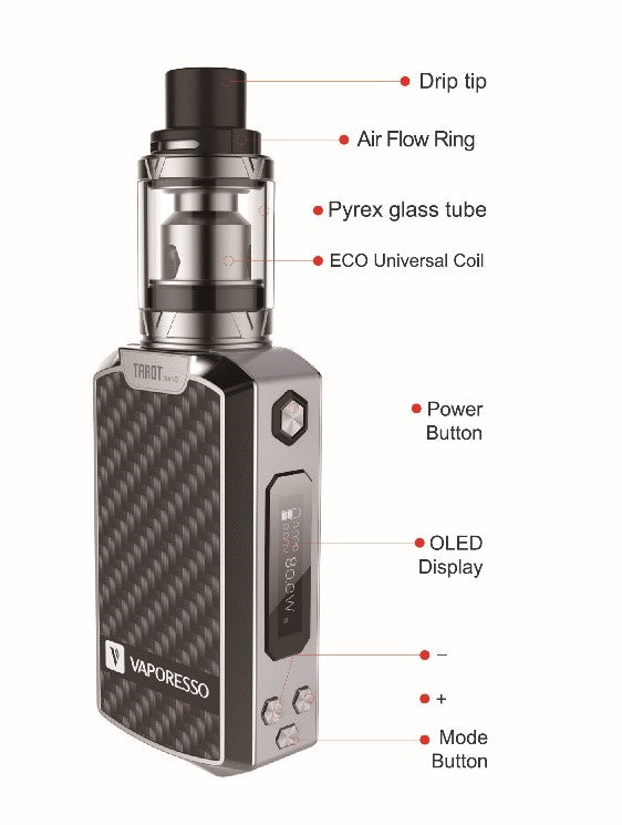 How to change VAPORESSO TAROT NANO settings