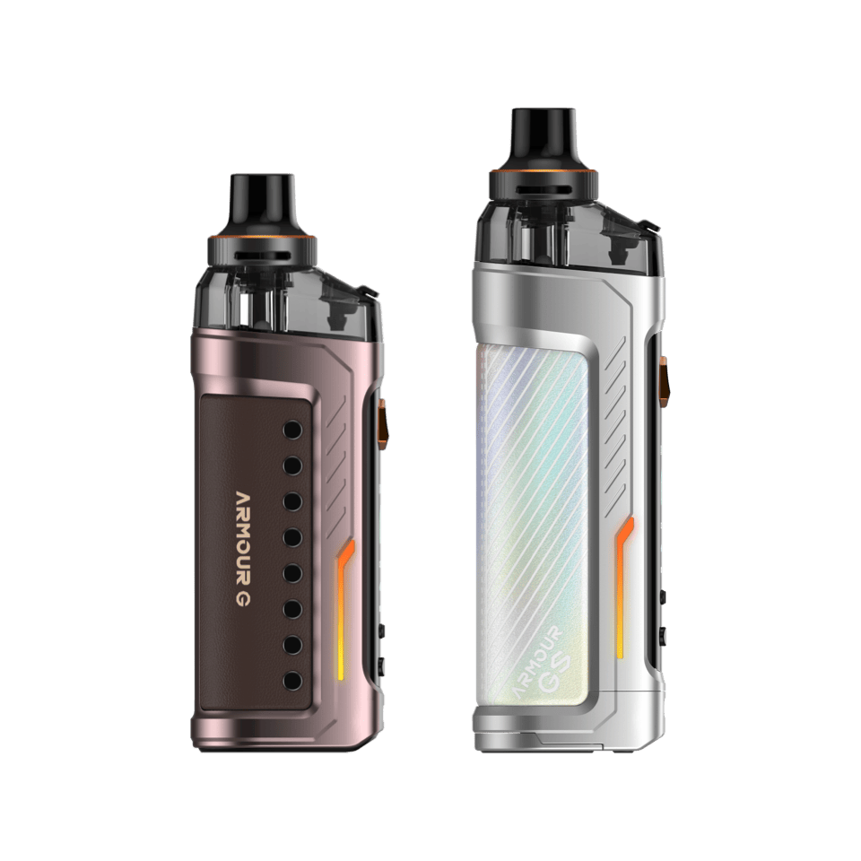 Vaporesso ARMOUR G and ARMOUR GS pod mods – high-wattage pod mod vape kits with GTX coil compatibility for customizable vaping experience.