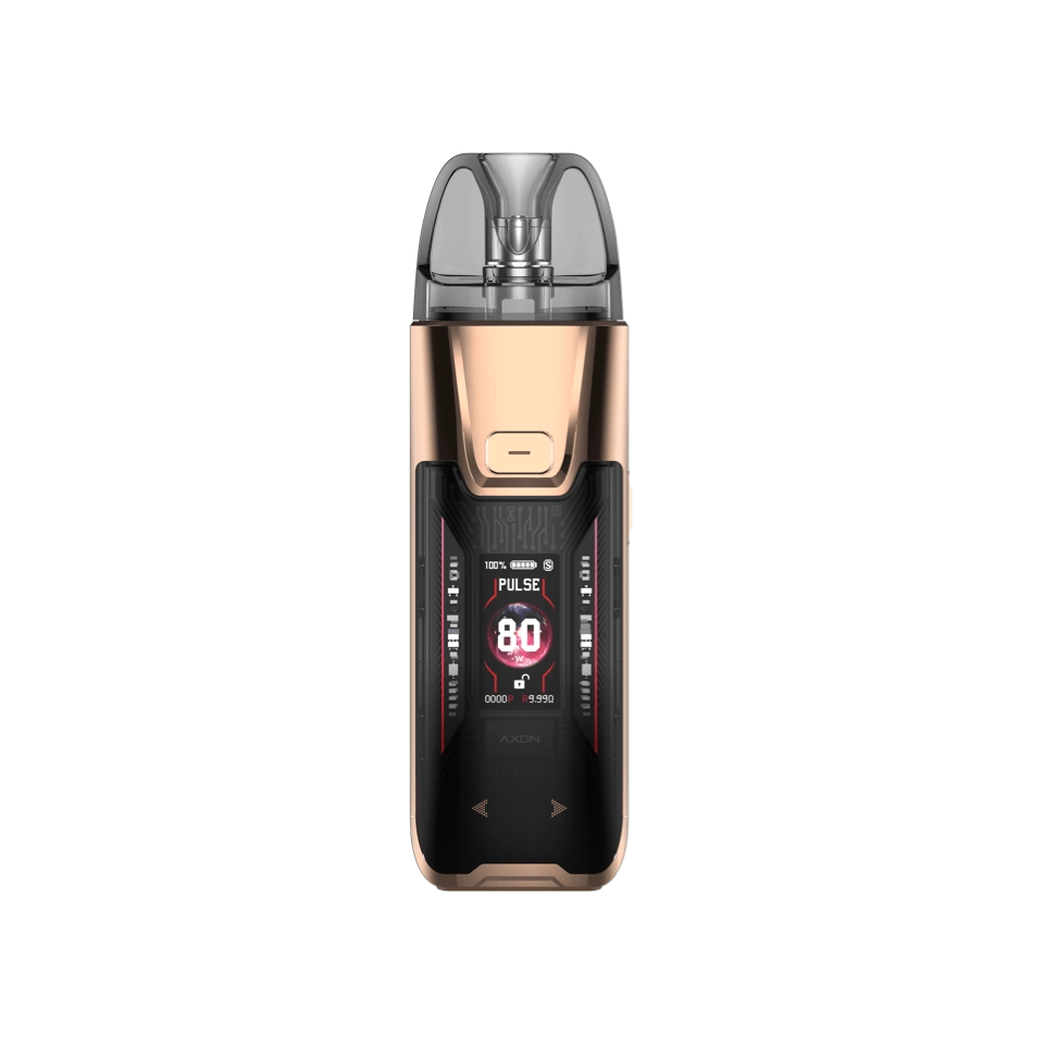 Vaporesso LUXE XR MAX 2 pod mod – upgraded 80W pod mod vape kit with 3200mAh battery, dual mesh coils, and dynamic lighting effects.